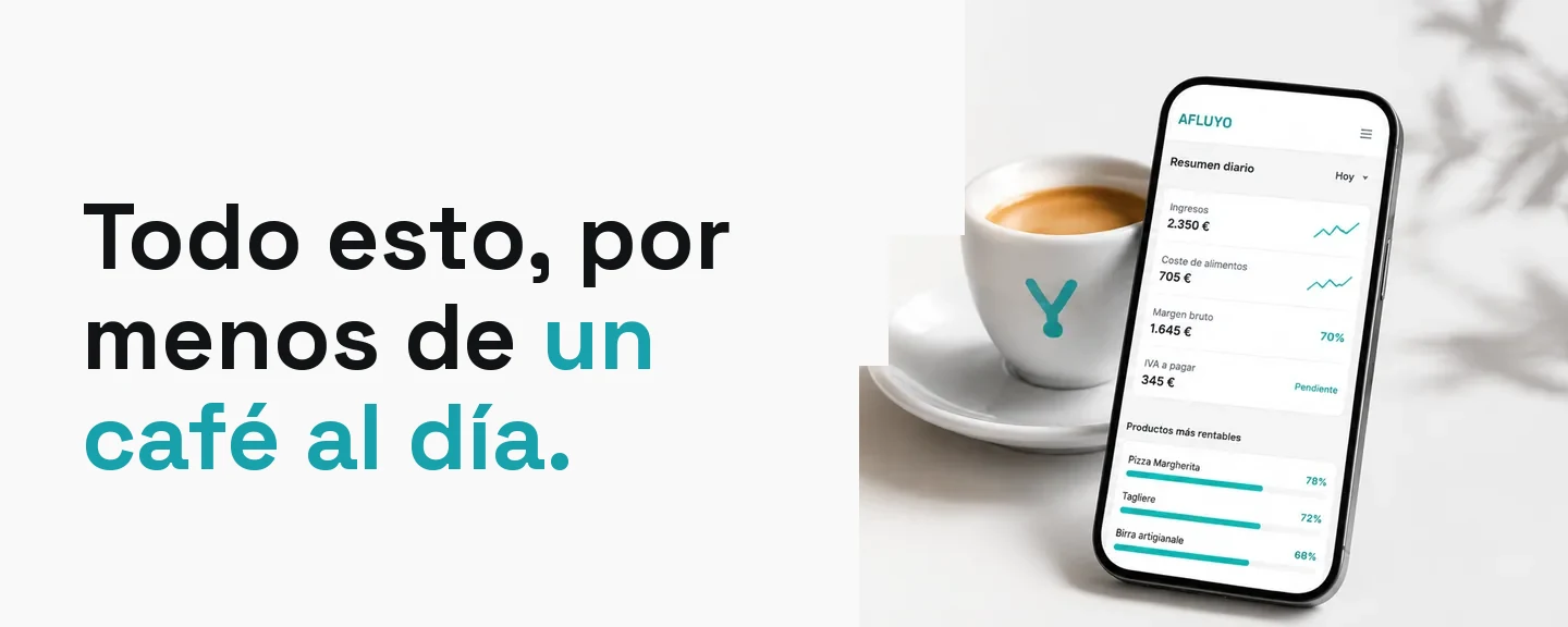 AFLUYO — less than a coffee a day