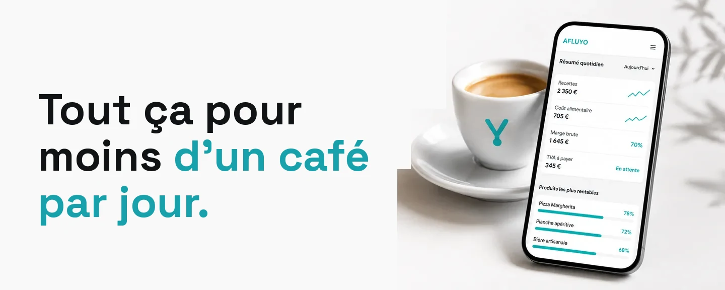 AFLUYO — less than a coffee a day